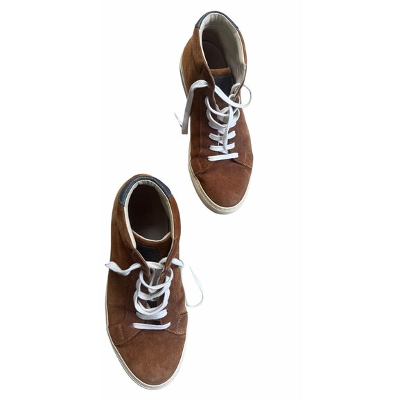 Brunello Cucinelli Suede High Top Lace Up Sneakers Trainers Tan 40 W 10 M 7 main image 7